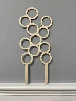 Indoor Circles Wood Plant Trellis -Green Aura CIRCLE 3