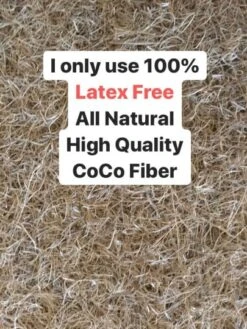 3ft Tall - Plant Climbing Pole, Moss Pole, Coco Coir Pole, Totem Pole, Ning's Creations, Made In USA! -Green Aura CoCo Fiber Material Picture