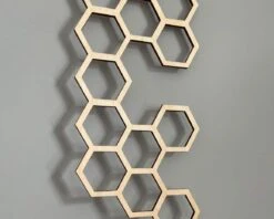 Indoor Hexagon Wood Plant Trellis Extension -Green Aura IMG 8875